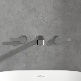 Смеситель для раковины Villeroy & Boch Architectura настенный на 3 отверстия хром TVW10311011061