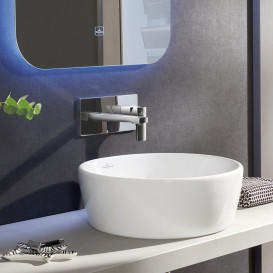 Смеситель для раковины Villeroy & Boch Architectura Square настенный однорычажный хром TVW12500300061