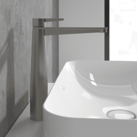 Смеситель для раковины Villeroy & Boch Conum с донным клапаном матовый никель TVW12700500064