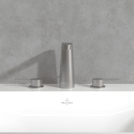 Смеситель для раковины Villeroy & Boch Conum на 3 отверстия матовый никель TVW12700100064