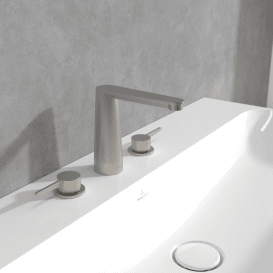 Смеситель для раковины Villeroy & Boch Conum на 3 отверстия матовый никель TVW12700100164
