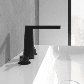 Смеситель для раковины Villeroy & Boch Conum на 3 отверстия матовый черный TVW127001001K5