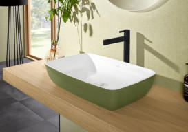 Змішувач для раковини Villeroy & Boch Dawn одноважільний матовий чорний TVW106106151K5