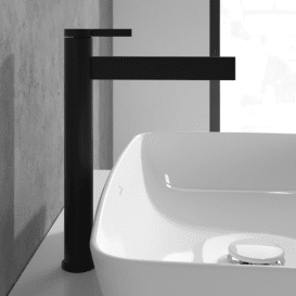 Змішувач для раковини Villeroy & Boch Dawn одноважільний матовий чорний TVW106106151K5
