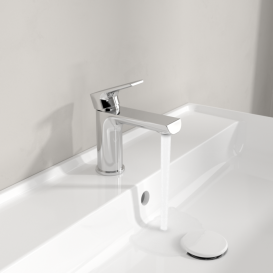 Смеситель для раковины Villeroy & Boch Liberty с донным клапаном хром TVW10700100061