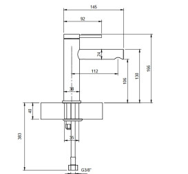 Змішувач для раковини Villeroy & Boch Loop & Friends одноважільний матовий нікель TVW10610315364