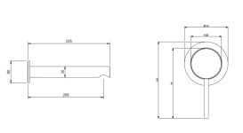 Смеситель для раковины Villeroy & Boch Loop & Friends настенный однорычажный хром TVZ10601000061