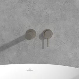 Смеситель для раковины Villeroy & Boch Loop & Friends настенный однорычажный матовый никель TVZ10601000064