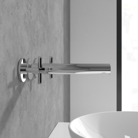 Змішувач для раковини Villeroy & Boch Loop & Friends настінний на 3 отвори хром TVZ10601200061