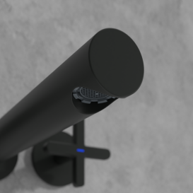 Смеситель для раковины Villeroy & Boch Loop & Friends настенный на 3 отверстия матовый черный TVZ106012000K5