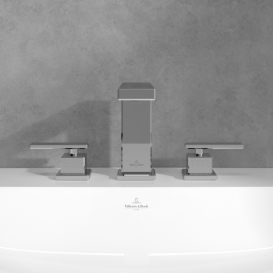 Смеситель для раковины Villeroy & Boch Mettlach на 3 отверстия хром TVW12600200061