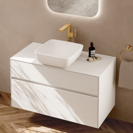 Змішувач для раковини Villeroy & Boch Mettlach одноважільний матове золото TVW12600300076