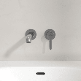 Смеситель для раковины Villeroy & Boch Skyla настенный на 2 отверстия хром TVW11600100061