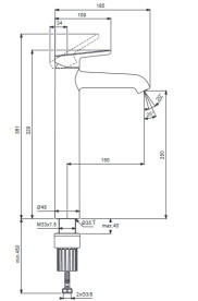 Смеситель для раковины Villeroy & Boch Skyla однорычажный хром TVW11600300061