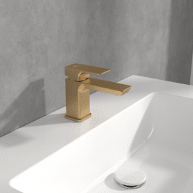Змішувач для раковини Villeroy & Boch Subway 3.0 одноважільний матове золото TVW11200100176