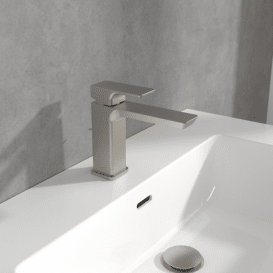 Смеситель для раковины Villeroy & Boch Subway 3.0 с донным клапаном матовый никель TVW11200200064