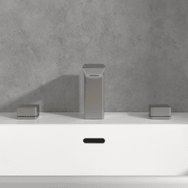 Смеситель для раковины Villeroy & Boch Subway 3.0 на 3 отверстия матовый никель TVW11200500064