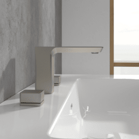 Смеситель для раковины Villeroy & Boch Subway 3.0 на 3 отверстия матовый никель TVW11200500064