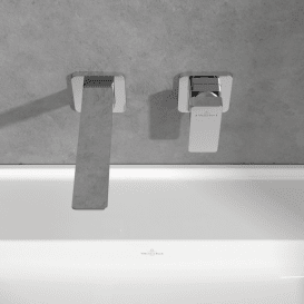 Змішувач для раковини Villeroy & Boch Subway 3.0 настінний на 2 отвори хром TVW11200700061