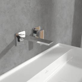 Змішувач для раковини Villeroy & Boch Subway 3.0 настінний на 2 отвори хром TVW11200700061