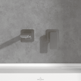 Смеситель для раковины Villeroy & Boch Subway 3.0 настенный на 2 отверстия матовый никель TVW11200700064