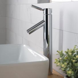 Смеситель для раковины высокий Kraus Sheven однорычажный латунь хром FVS-1002CH