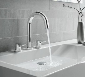 Змішувач для раковини Kludi Objekta Двохважеля з трьома отворами 323930575