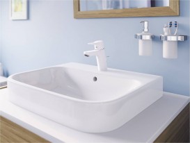 Смеситель для раковины Kludi PURE&EASY 70 однорычажный  белый 373829165