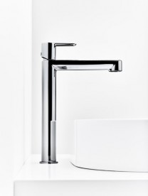 Змішувач для умивальника Ravak PURI високий змішувач PU 015.00 без донного клапана латунь хром X070114