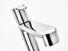 Змішувач для умивальника Ravak PURI високий змішувач PU 015.00 без донного клапана латунь хром X070114