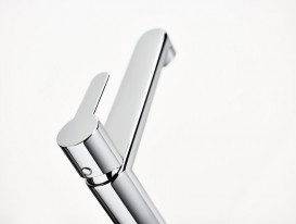 Змішувач для умивальника Ravak PURI високий змішувач PU 015.00 без донного клапана латунь хром X070114