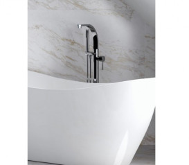 Змішувач для ванної кімнати Rea Besco Decco I підлоговий з душовим гарнітуром хром BW-DI-CH