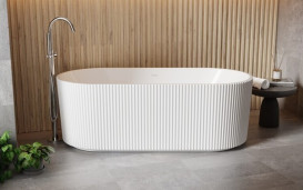 Смеситель для ванной Besco Veo II напольный с душевым гарнитуром хром BW-VII-CH