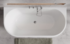 Змішувач для ванної Besco Veo настінний з душовим гарнітуром хром BW-V4P-CH