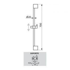 Смеситель для ванной GRB E-Plus настенный однорычажный с душевой лейкой и стойкой черный 35364320