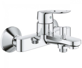 Смеситель для ванной Grohe BauLoop с душевым гарнитуром Vitalio Start 110 хром 23603000+26951001
