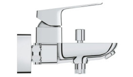 Смеситель для ванной Grohe Cubeo с душевым гарнитуром хром BF101813TC