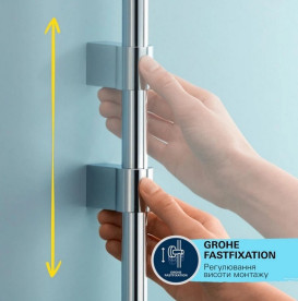 Змішувач для ванної кімнати Grohe Dice&Vitalio Comfort з душовим гарнітуром хром BF101872VC