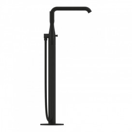 Смеситель для ванной Grohe Essence напольный с ручным душем фантомный черный 25248KF1