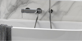 Змішувач для ванної Grohe Essence одноважільний графіт темний матовий 25250AL1