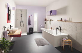 Смеситель для ванной Grohe QuickFix Start однорычажный черный матовый 322782432