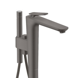 Смеситель для ванной Hansgrohe Axor Citterio C напольный с душевым гарнитуром матовый черный хром 49441340