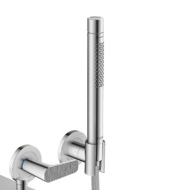 Смеситель для ванной Hansgrohe Axor Citterio C настенный с душевым гарнитуром хром 49481000