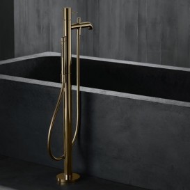 Смеситель для ванной Hansgrohe Axor Uno напольный золото 38442930