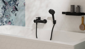 Смеситель для ванной Hansgrohe Zesis S однорычажный черный матовый 74420670