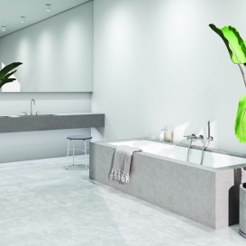 Смеситель для ванной Kludi Nova Fonte Puristic двухрычажный хром 205400515