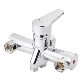 Смеситель для ванной Kroner KRM Elbe-C060 с душевым гарнитуром хром CV014920