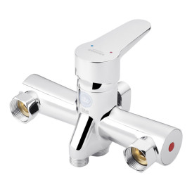 Смеситель для ванной Kroner KRM Elbe-C070 с душевым гарнитуром хром CV014921