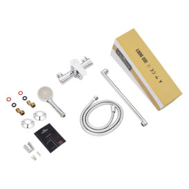 Смеситель для ванной Kroner KRM Elbe-C070 с душевым гарнитуром хром CV014921