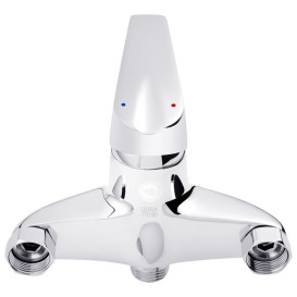 Смеситель для ванной Kroner KRM Odra-C071 с душевым гарнитуром хром CV019458